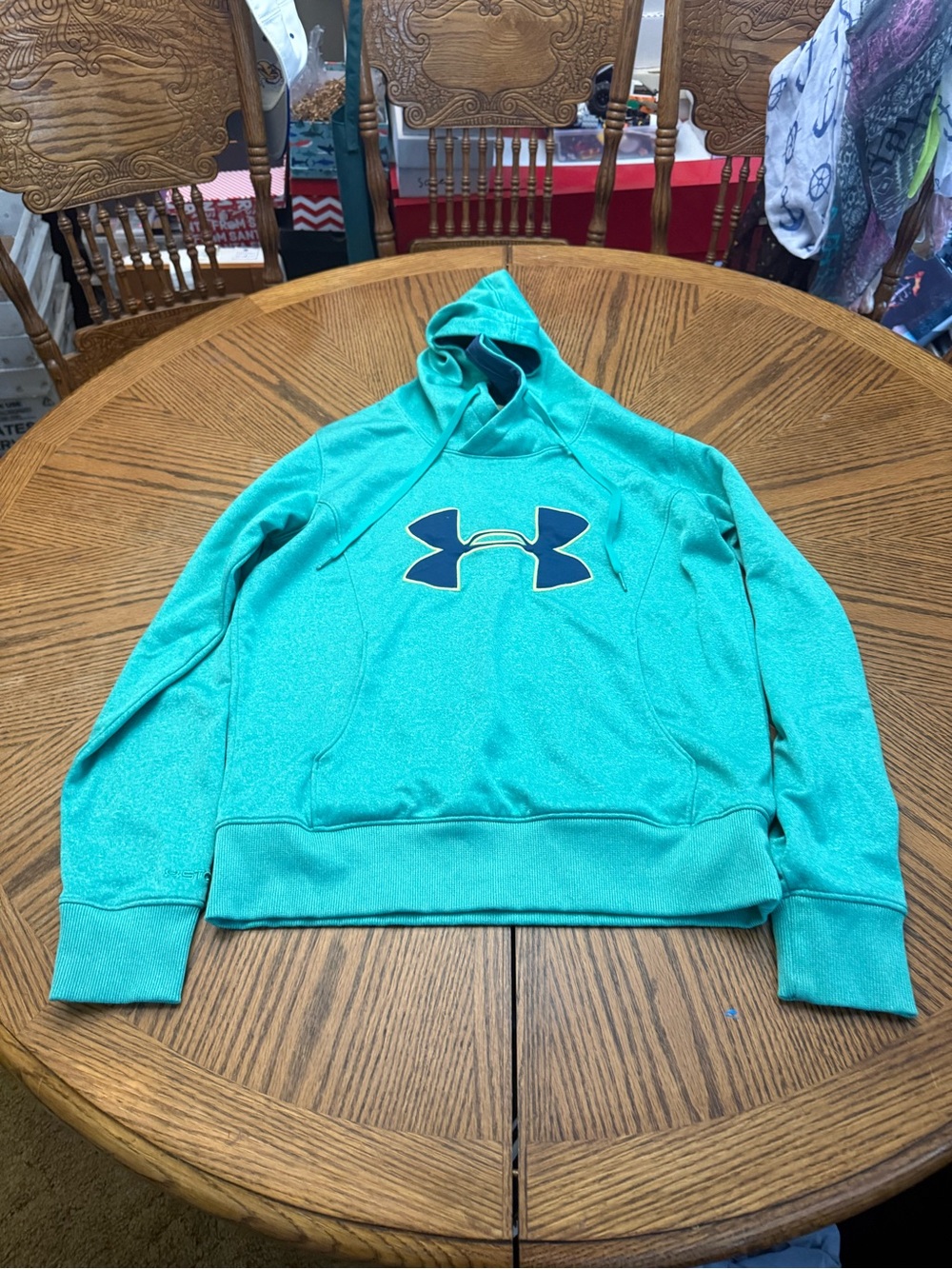Under Armor Teal Hoodie - Pullover Performance Jacket